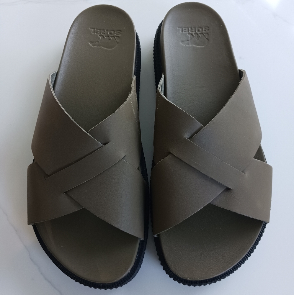 Sorel Women's Sandals in Olive and Black